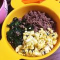茶っけだ's cooksnap of when they made フライパン１つで簡単三色ご飯♫.