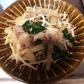 Bonjoooour's cooksnap of when they made 豚もやしほうれん草の春雨炒め。ダイエット.