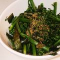 ゅぁ20's cooksnap of when they made つまみ菜と海苔のごまポン酢和え.