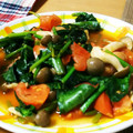 09mik's cooksnap of when they made 簡単にもう一品 ほうれん草とトマト炒め.