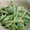 クック7FNN0F☆'s cooksnap of when they made コゴミの胡麻和えとおひたし.