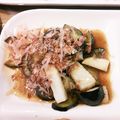 ろ→り→'s cooksnap of when they made なすと長いもの焼き揚げびたし.