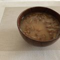 KAORU4649's cooksnap of when they made ■素麺と豆腐となめこの味噌汁■.