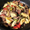 かにこ♪'s cooksnap of when they made コンニャク入りヘルシー青椒肉絲♪.