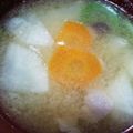 にゃ★にゃ's cooksnap of when they made ベーコンと野菜のお味噌汁.