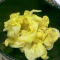 ぽんぷー's cooksnap of when they made 簡単♪キャベツのゴマ辛子和え.