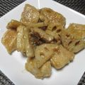 ジョングレ's cooksnap of when they made 鶏肉とれんこんのバターゴマ味噌煮.