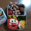 abyssal's cooksnap of when they made 簡単キャラ弁♡ツムツム風カーズ弁当.