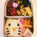 ☆ゆみよ☆'s cooksnap of when they made キャラ弁 簡単キティーチャン.