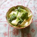 花時計咲いた's cooksnap of when they made みつばの卵とじ☆豆腐１丁！.