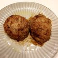 anzu1216's cooksnap of when they made れんこんの鶏つくね照り焼きハンバーグ.