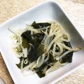 蒼の雫sp's cooksnap of when they made ルクエでさっぱりもやしとわかめのナムル〜.