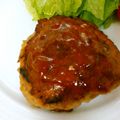 バウンド's cooksnap of when they made 新玉ゴロゴロ♡生姜焼きハンバーグ♪.