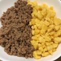 ｘｘｘ優's cooksnap of when they made 簡単☆混ぜるだけ♬ひき肉と卵焼のそぼろ丼.