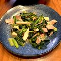 なりつうみ's cooksnap of when they made 小松菜とベーコンの炒め物.
