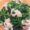 あたりめっこ's cooksnap of when they made 簡単！豚肉とほうれん草のにんにく炒め.