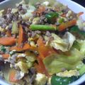 まあこ。。。's cooksnap of when they made ひき肉とキャベツの卵炒め.