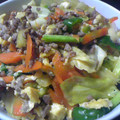 まあこ。。。's cooksnap of when they made ひき肉とキャベツの卵炒め.