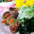 クックI7I5L1☆'s cooksnap of when they made いんげん人参の豚肉照り焼き.