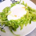 choco831's cooksnap of when they made キャベツの巣ごもり卵.