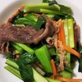 いかめし321's cooksnap of when they made 牛肉と小松菜のピリ辛牡蠣油炒め.