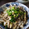 まるがお土土's cooksnap of when they made ハリイカとキノコのバター醤油炒め.