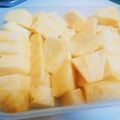 あんまかろん☆'s cooksnap of when they made パイナップルの切り方.