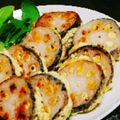 1106のんたん's cooksnap of when they made シャキッとレンコンの豆腐マスタード焼き.