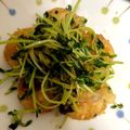 ももさくごはん's cooksnap of when they made 豆苗＆エビのガーリック炒め.