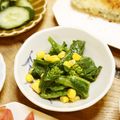 ガメコ's cooksnap of when they made 菜花 (小松菜や白菜) の和え物.