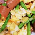 アブシンベル's cooksnap of when they made アスパラとウィンナーの炒り卵.