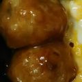 ☆ごはんできた☆'s cooksnap of when they made たけのこつくねの照り焼き.