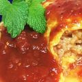 キヨちゃん食堂's cooksnap of when they made ハンバーグ ソース ホールトマト缶簡単.