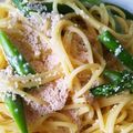 ガリ☆トトロ's cooksnap of when they made アスパラガスとタラコの和風クリームパスタ.