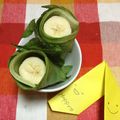 ぽぽきゅ's cooksnap of when they made レタスの外葉でバナナ巻き.