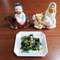 ドバイのふたり's cooksnap of when they made レンジで簡単☆ほうれん草の胡麻和え.