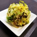 かぉちゃん♥'s cooksnap of when they made ビールの供！キャベツと塩昆布のごま油和え.