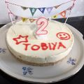 swisskiss's cooksnap of when they made レアチーズケーキ☆卵なし！.