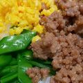 ハナカゼ's cooksnap of when they made 彩り綺麗な三色そぼろ丼❤.