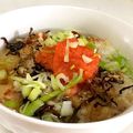 塩じゃけ's cooksnap of when they made 明太子と塩昆布と鰹節に熱湯で、だし茶漬け.