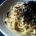 郁子０５２７'s cooksnap of when they made ふわふわ♪オムレツのせ納豆パスタ.