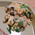茎ちゃん's cooksnap of when they made 簡単☆豚卵ほうれん草のバター醤油炒め♪♪.