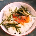 ふか谷's cooksnap of when they made 大葉にんにく醤油で♪黄身漬け.