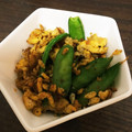 chimari's cooksnap of when they made 絹さやたまご炒め.