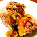 なぽさん08's cooksnap of when they made 節約でガッツリ！厚揚げの肉詰め.