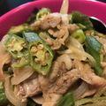 東洋カメリア's cooksnap of when they made 豚肉とオクラのだしマヨ炒め.