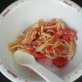 みゅうﾏマ's cooksnap of when they made *離乳食*ツナとトマトのパスタ.