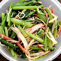 もも80's cooksnap of when they made 小松菜とカニカマの和え物.
