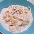 Nana777's cooksnap of when they made 海老ときのこと明太子のクリームパスタ.