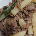 クックY7ITSY☆'s cooksnap of when they made 大葉香る＊牛肉とお芋の甘辛炒め♪.